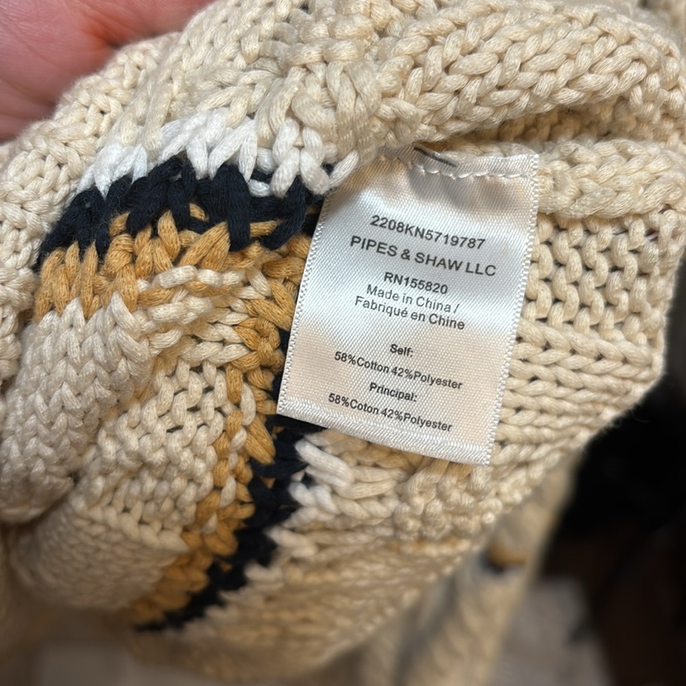 Veronica Beard Multicolor Striped Cable Knit Swea… - image 6